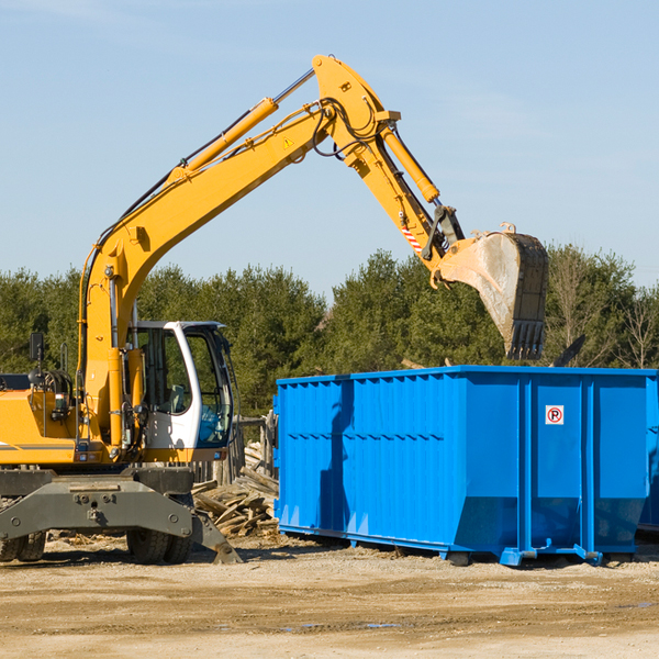 can i choose the location where the residential dumpster will be placed in Bertrand